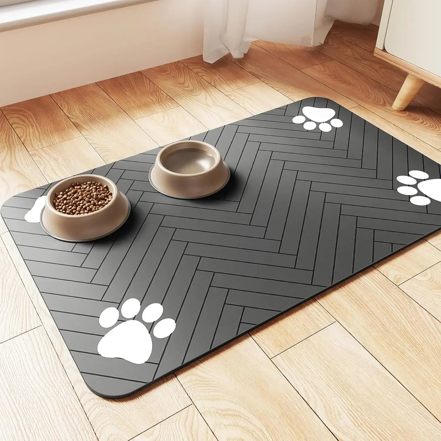 Pet Feeding Mat – Rutschfest, Wasserdicht & Supersaugfähig – Sauberkeit für jeden Fressplatz