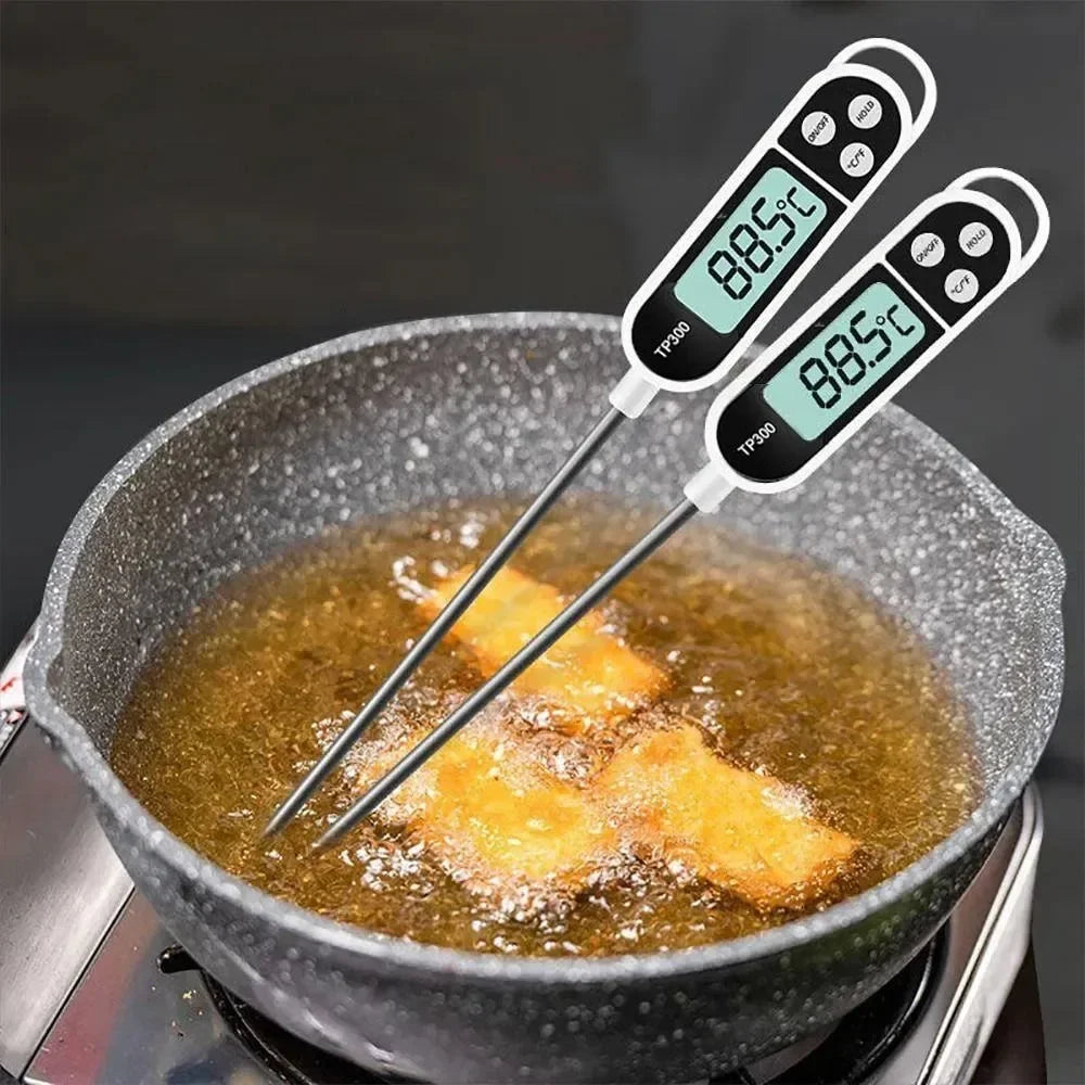 Digitales Lebensmittelthermometer – Präzise Messung von Fleisch, Wasser & Milch, Sofortige Anzeige