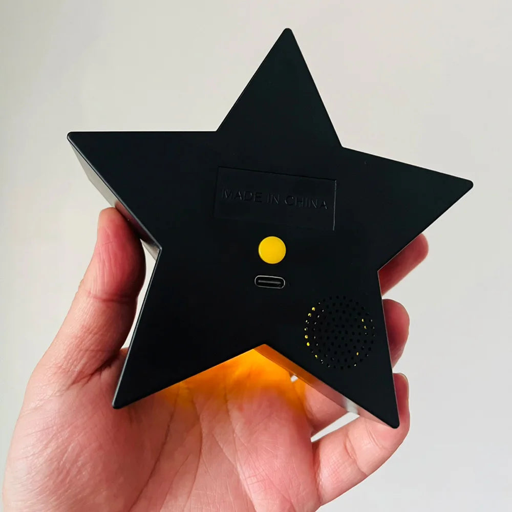 Super Star Lichtfigur mit Musik & 3D-Effekt – USB-Nachtlicht für echte Stimmungsmomente