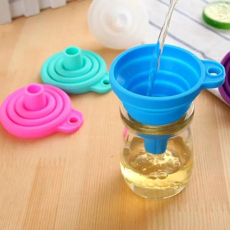 Mini faltbarer Silikontrichter – kompakt, tragbar & vielseitig