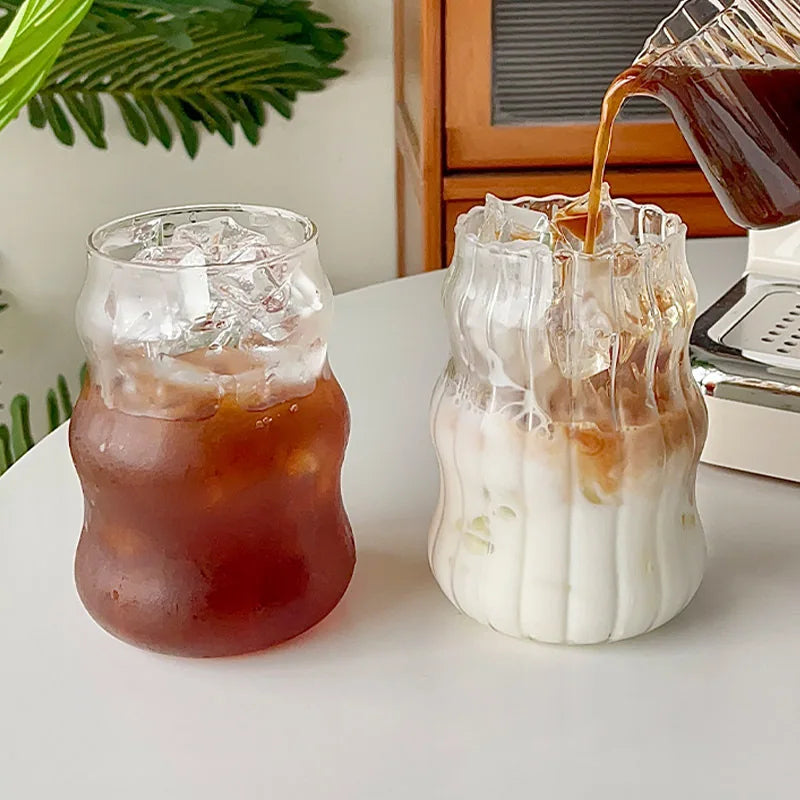Glasbecher 530 ml hitzebeständig – Elegantes Trinkglas für Tee, Saft, Milch & Kaffee