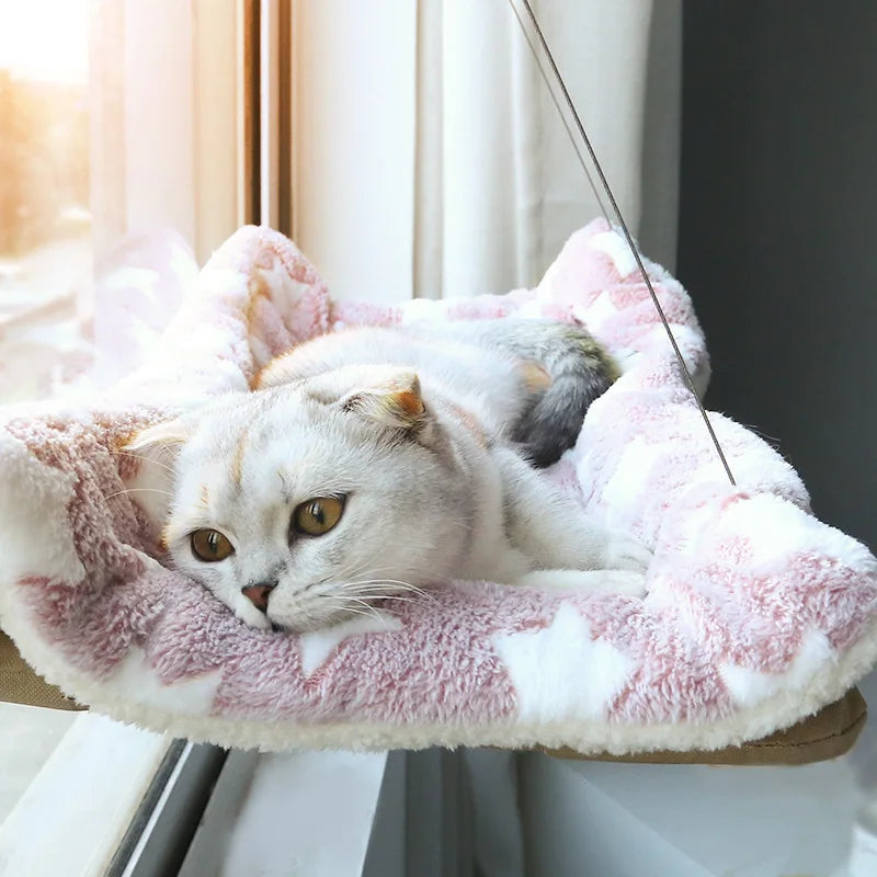 Fenster-Hängematte für Katzen – Komfortabler Sonnenplatz mit 20 kg Tragkraft