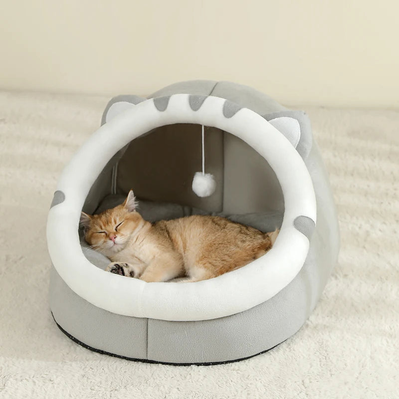 Super Katzenbett – Gemütliches Warmes Haustierhaus für Katzen & Kleine Hunde