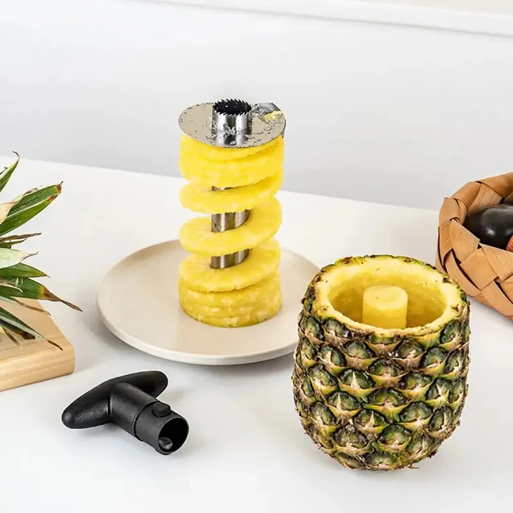 Edelstahl Ananas-Schäler – Frische Ananas in nur 30 Sekunden genießen