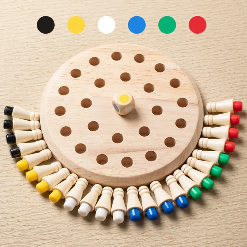 Montessori Memory Spiel aus Holz – Spaß, Lernen & Familienzeit vereint