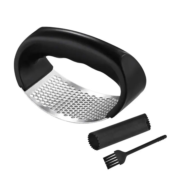 Edelstahl Knoblauchpresse – Robust, Ergonomisch & Leicht zu Reinigen