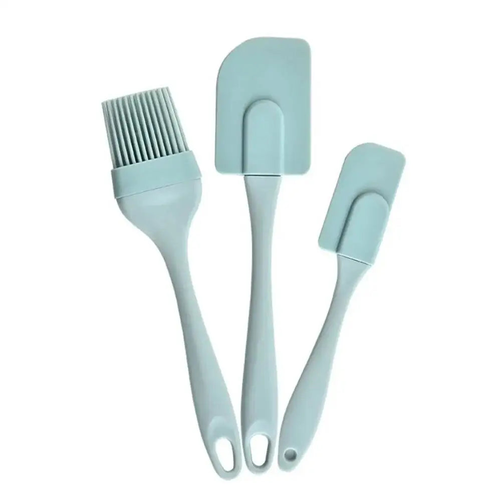 3-teiliges Silikon Spatel & Pinsel Set – Flexibel, Langlebig & Nicht-Stick