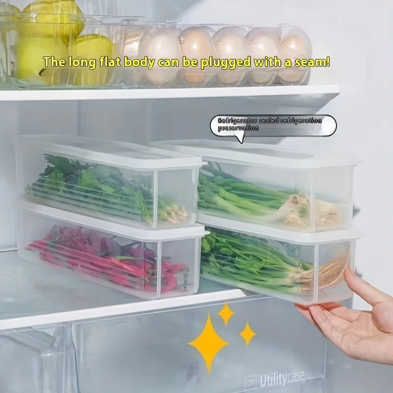 Kühlschrank-Lebensmittelbehälter – Transparente Frischeboxen mit sicherem Verschluss
