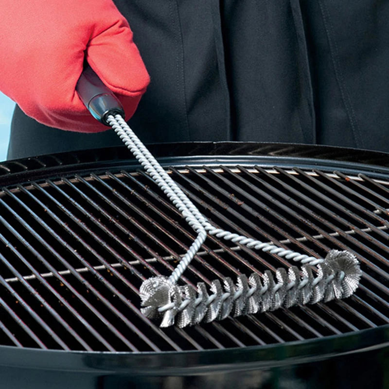 Grill Reinigungsbürste aus Edelstahl – Antihaft, hitzebeständig & mühelos sauber