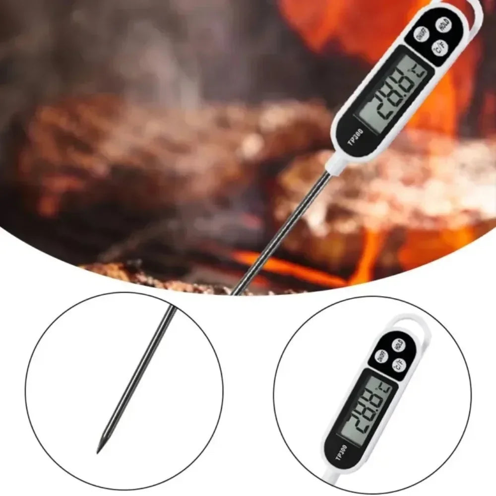 Digitales Lebensmittelthermometer – Präzise Messung von Fleisch, Wasser & Milch, Sofortige Anzeige
