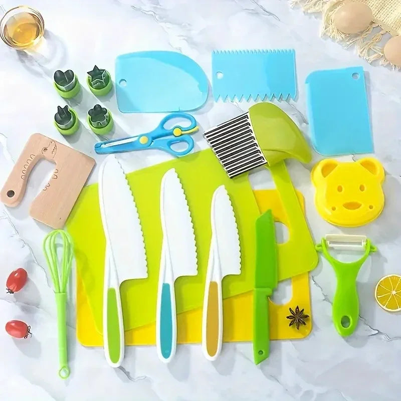 Kinder Kochen Cutter Set – Sicher schneiden, spielerisch lernen
