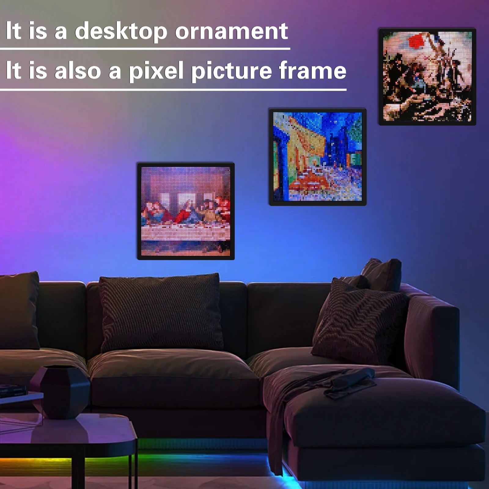 LED-Pixel-Display 64x64 RGB – Kreatives Pixel-Art-Panel mit Bluetooth-App-Steuerung