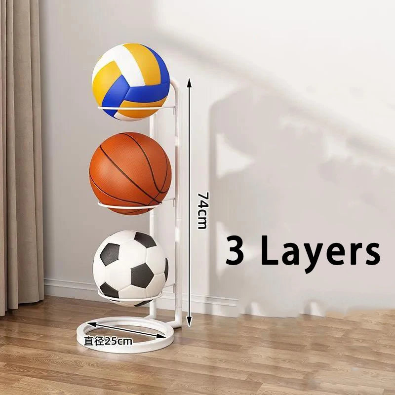 Basketball Aufbewahrungsregal aus Metall – Ordnung für alle Bälle im Haus