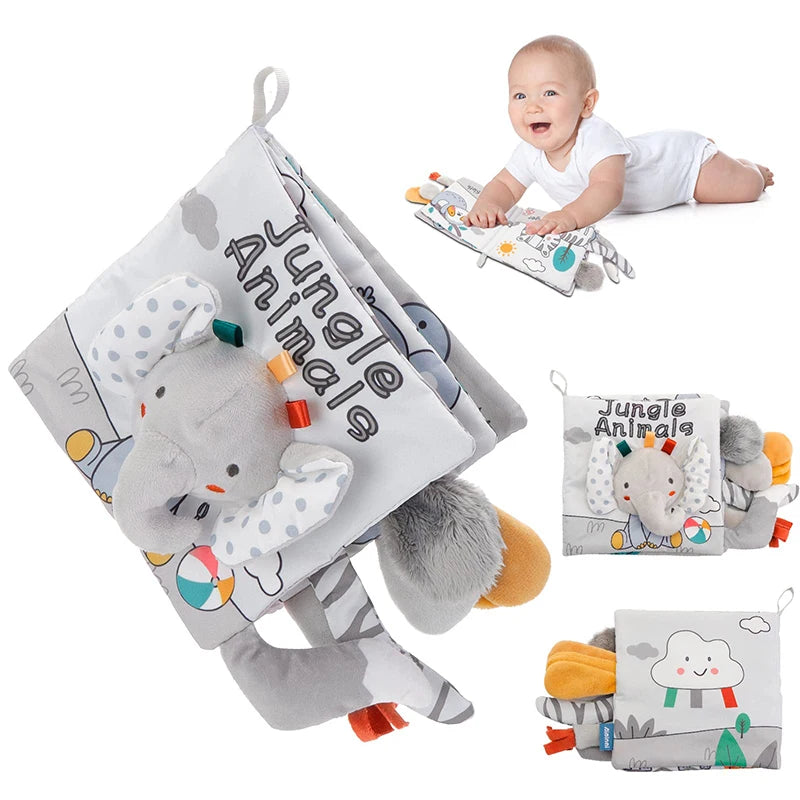 Weiches Babybuch mit 3D-Touch-Feeling – Frühförderung für die Sinne deines Babys