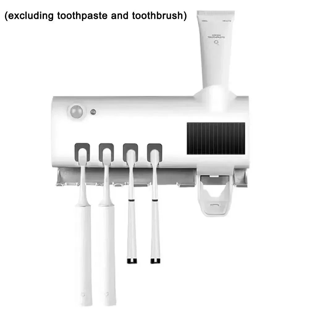 Wand - Tassenhalter mit UV & Zahnpastaspender – smart & hygienisch - HomiZen
