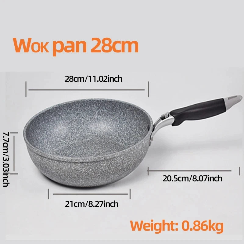 Antihaft-Wok – Umweltfreundliche Pfanne für gesundes Kochen auf Gas & Induktion