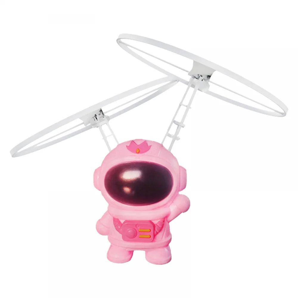 Mini Infrarot Induktions Fliegen Spielzeug – Astronaut Helikopter mit automatischem Flug für Kinder