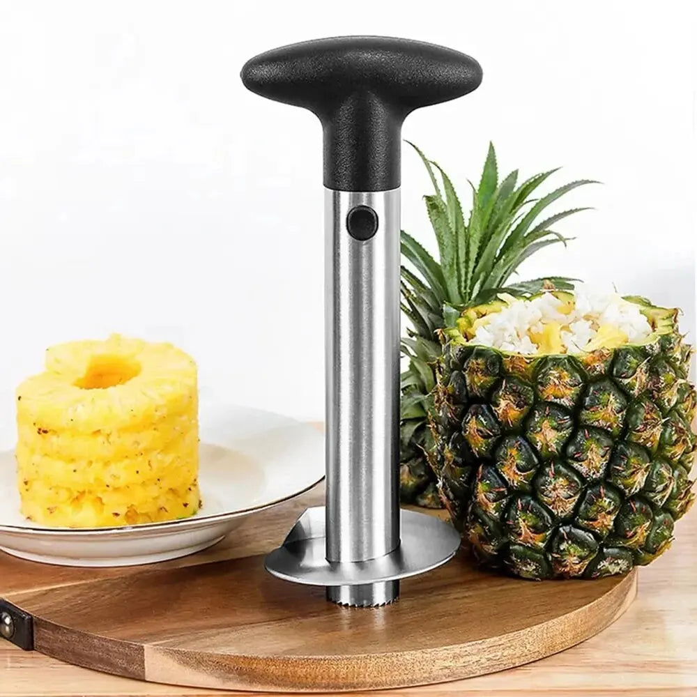 Edelstahl Ananas-Schäler – Frische Ananas in nur 30 Sekunden genießen