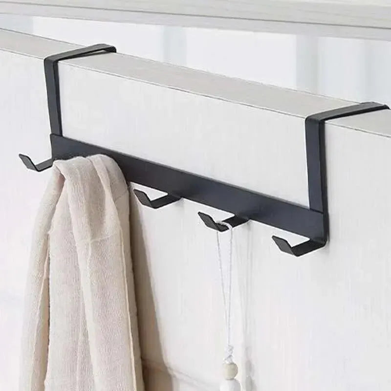 Haken über der Tür 5-Haken – Platzsparender Organizer für Kleidung, Handtücher & Accessoires aus Edelstahl