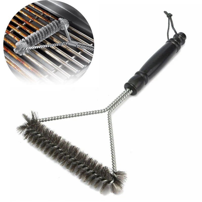 Grill Reinigungsbürste aus Edelstahl – Antihaft, hitzebeständig & mühelos sauber