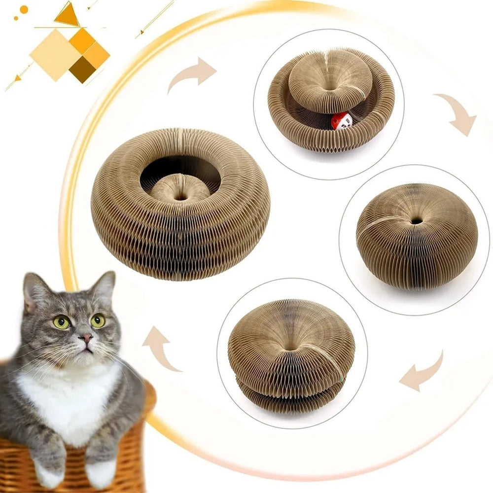 Multifunktionaler Kratzball für Katzen – Spielspaß, Krallenpflege & Rückzugsort - HomiZen