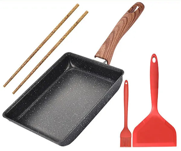 Tamagoyaki Japanische Omelettpfanne – Antihaft, rechteckig & perfekt für Eierrollen