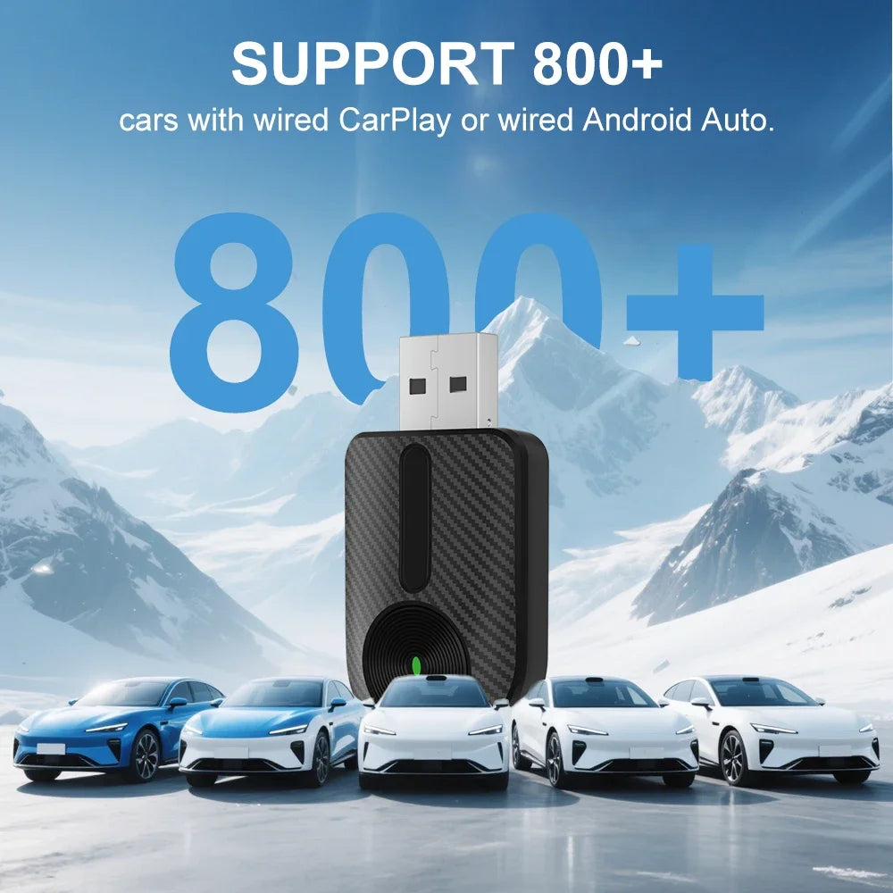 2-in-1 Wireless CarPlay & Android Auto Adapter – Kabelloser Adapter für OEM Autoradios (FLIXIVI)