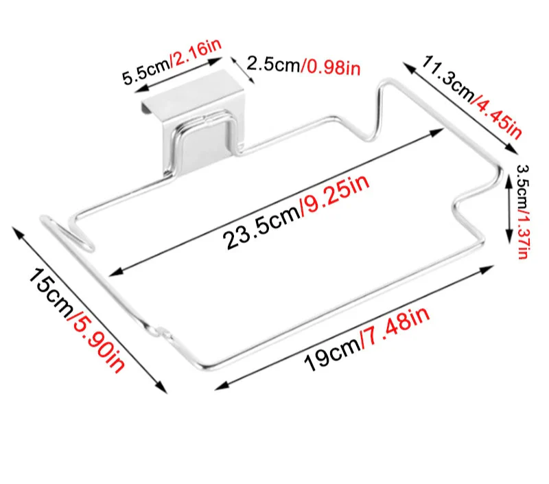 Küche Müll Rack Schrank Tür Müll Taschen Halter – Praktisch, platzsparend & aus Edelstahl