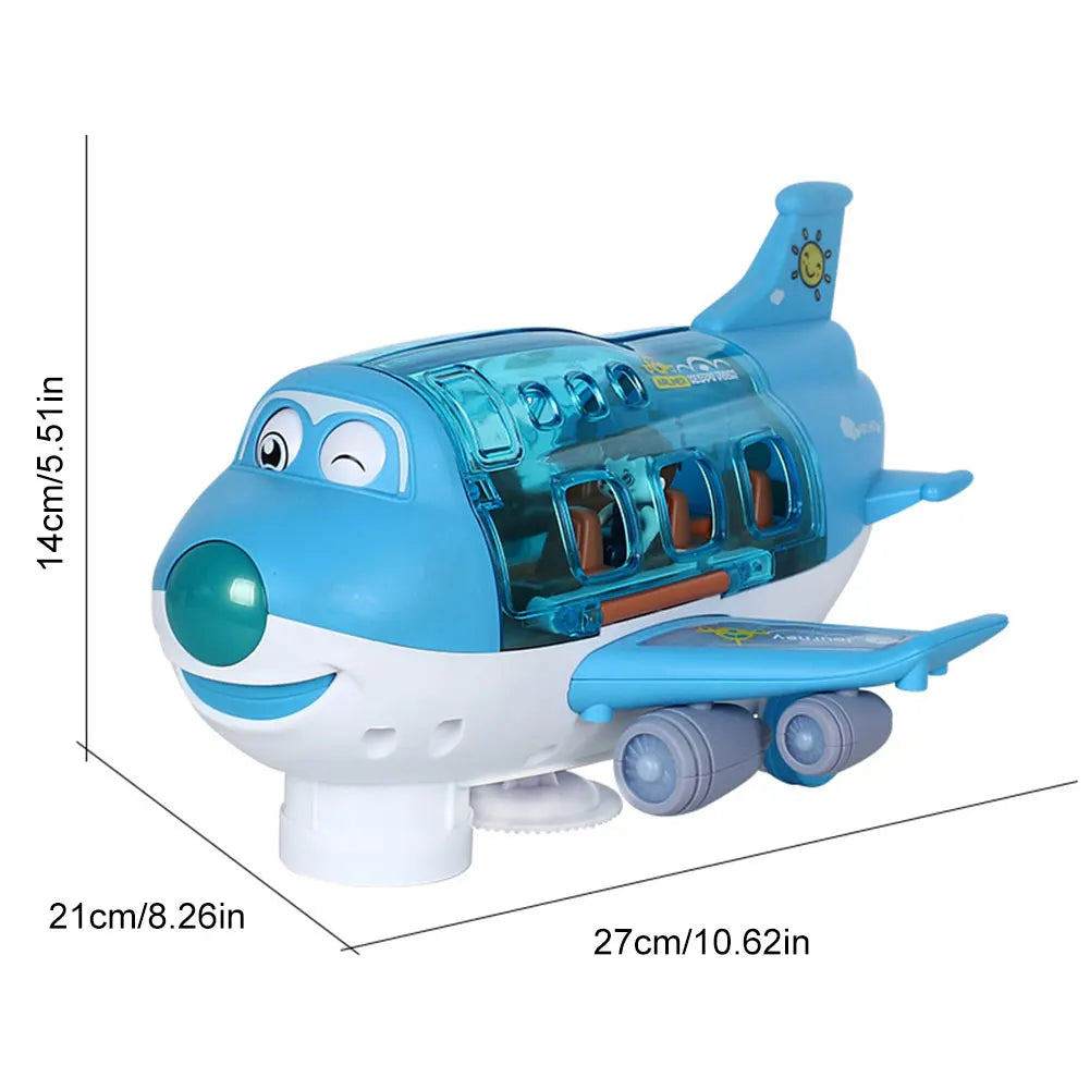 Elektrisches Flugzeugspielzeug mit Musik, Licht & 360° Drehung – Das perfekte Geschenk für Kinder ab 3 Jahren