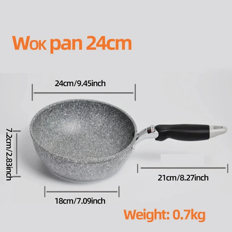 Antihaft-Wok – Umweltfreundliche Pfanne für gesundes Kochen auf Gas & Induktion