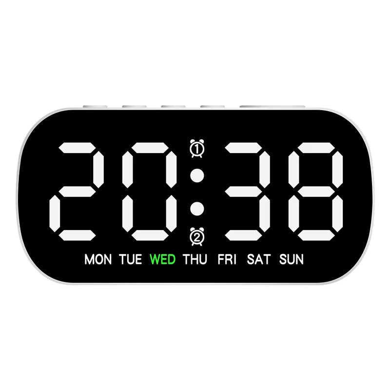 Digitaler Wecker mit Dual-Alarm & Nachtmodus – LED-Uhr für stressfreie Morgen