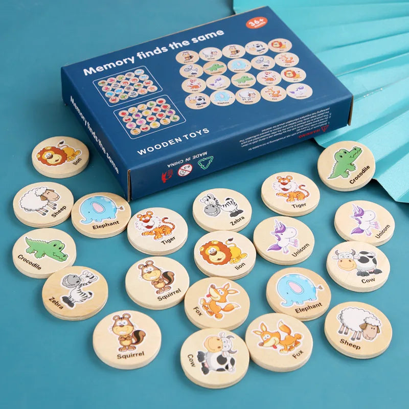 Montessori Holzpuzzle für Kinder – Lernspaß mit Tiermotiven