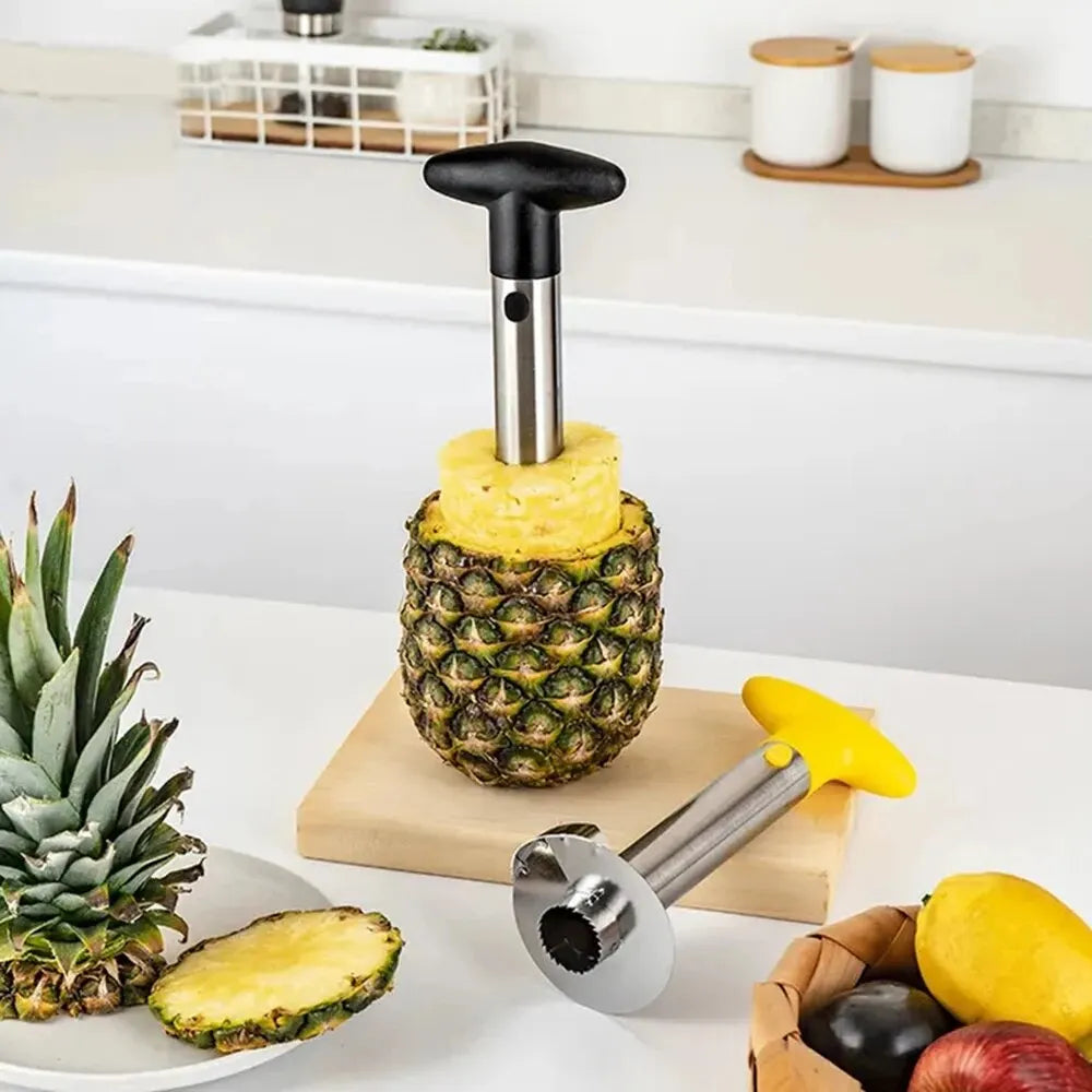 Edelstahl Ananas-Schäler – Frische Ananas in nur 30 Sekunden genießen