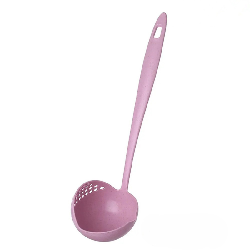 2-in-1 Küchenlöffel mit langem Griff & Sieb – Praktisches Kochutensil für Suppen & Hot Pot