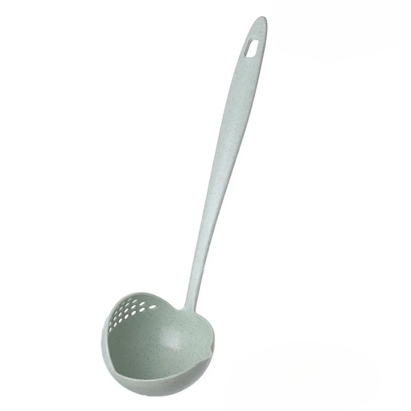 2-in-1 Küchenlöffel mit langem Griff & Sieb – Praktisches Kochutensil für Suppen & Hot Pot