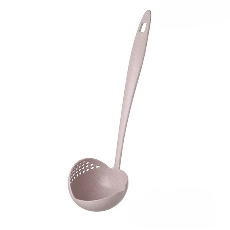2-in-1 Küchenlöffel mit langem Griff & Sieb – Praktisches Kochutensil für Suppen & Hot Pot