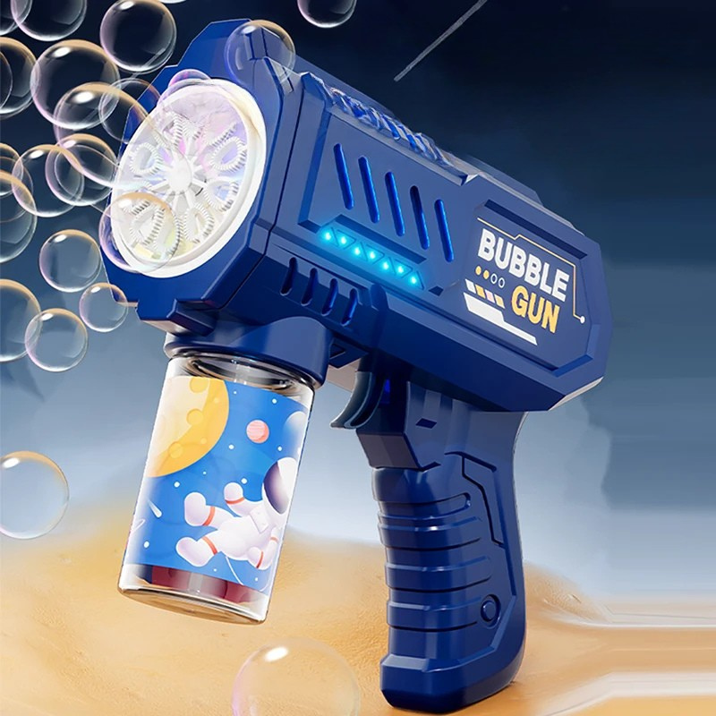 Vollautomatische Seifenblasenmaschine für Kinder – Leuchtendes Spielzeug ohne Batterien & Chemikalien