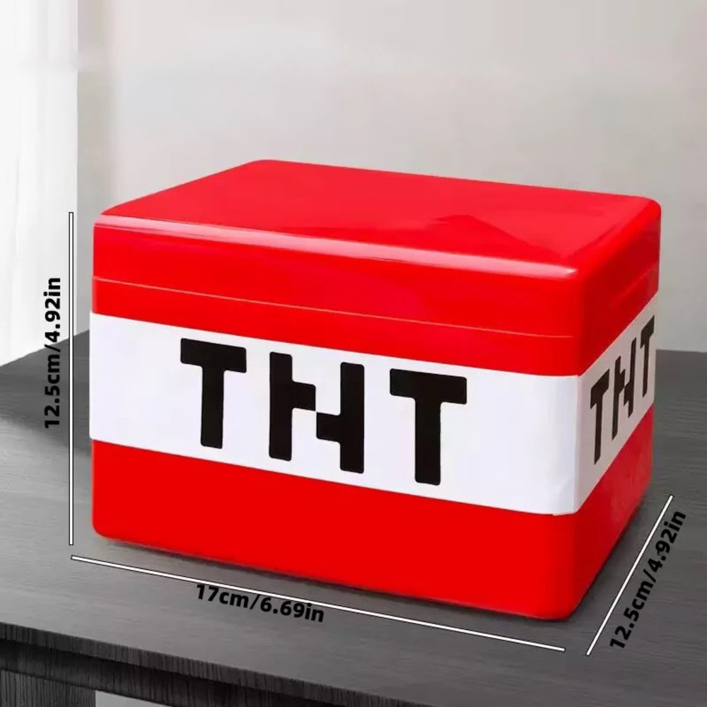 TNT Baustein Aufbewahrungsbox – Kreatives magnetisches Baustein-Set für kleine Baumeister