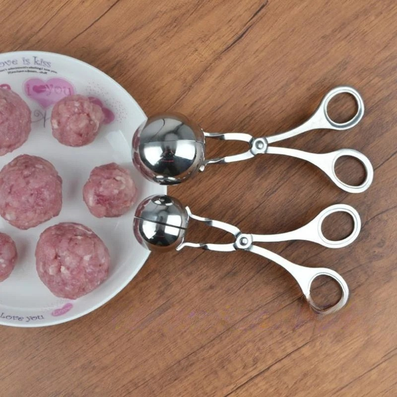 Edelstahl Fleischbällchen- & Reisbällchenformer – Antihaft, Robust & Einfach zu Reinigen