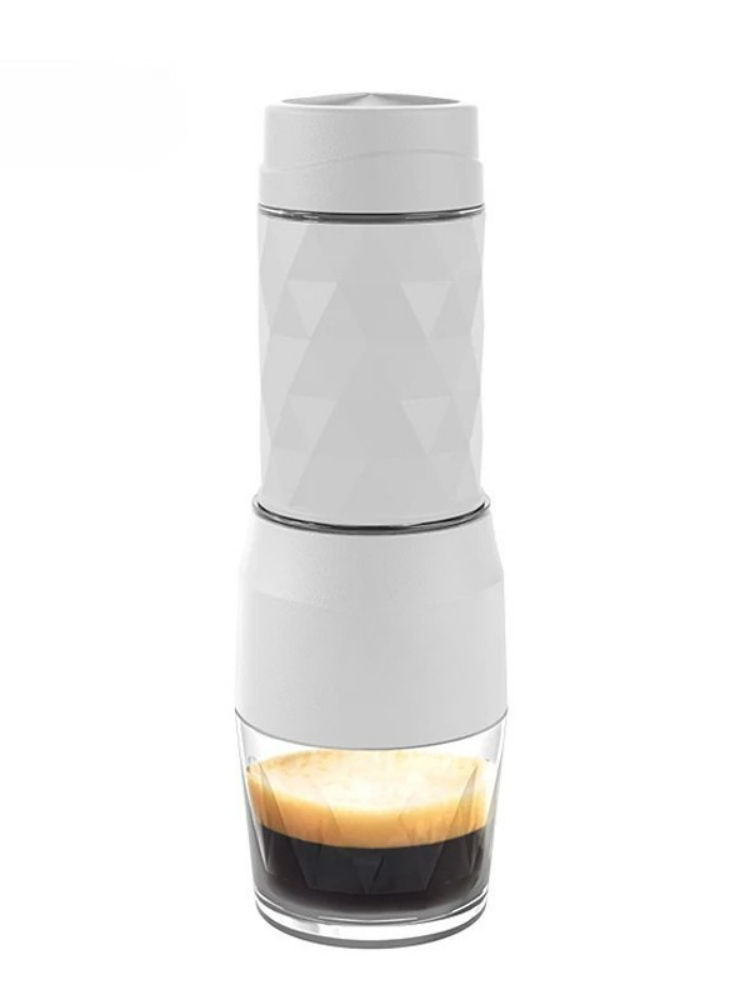 3-in-1 Tragbare Kaffeemaschine – Espresso, Heiß- & Kaltwasser, Kapsel & Pulver | Perfekt für Reisen & Outdoor