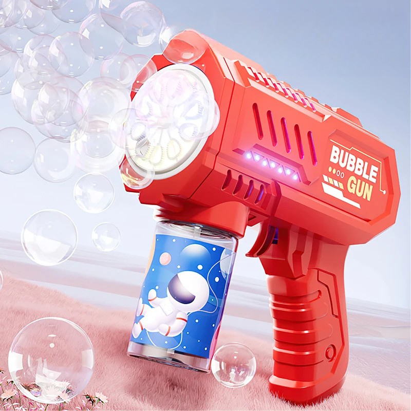 Vollautomatische Seifenblasenmaschine für Kinder – Leuchtendes Spielzeug ohne Batterien & Chemikalien