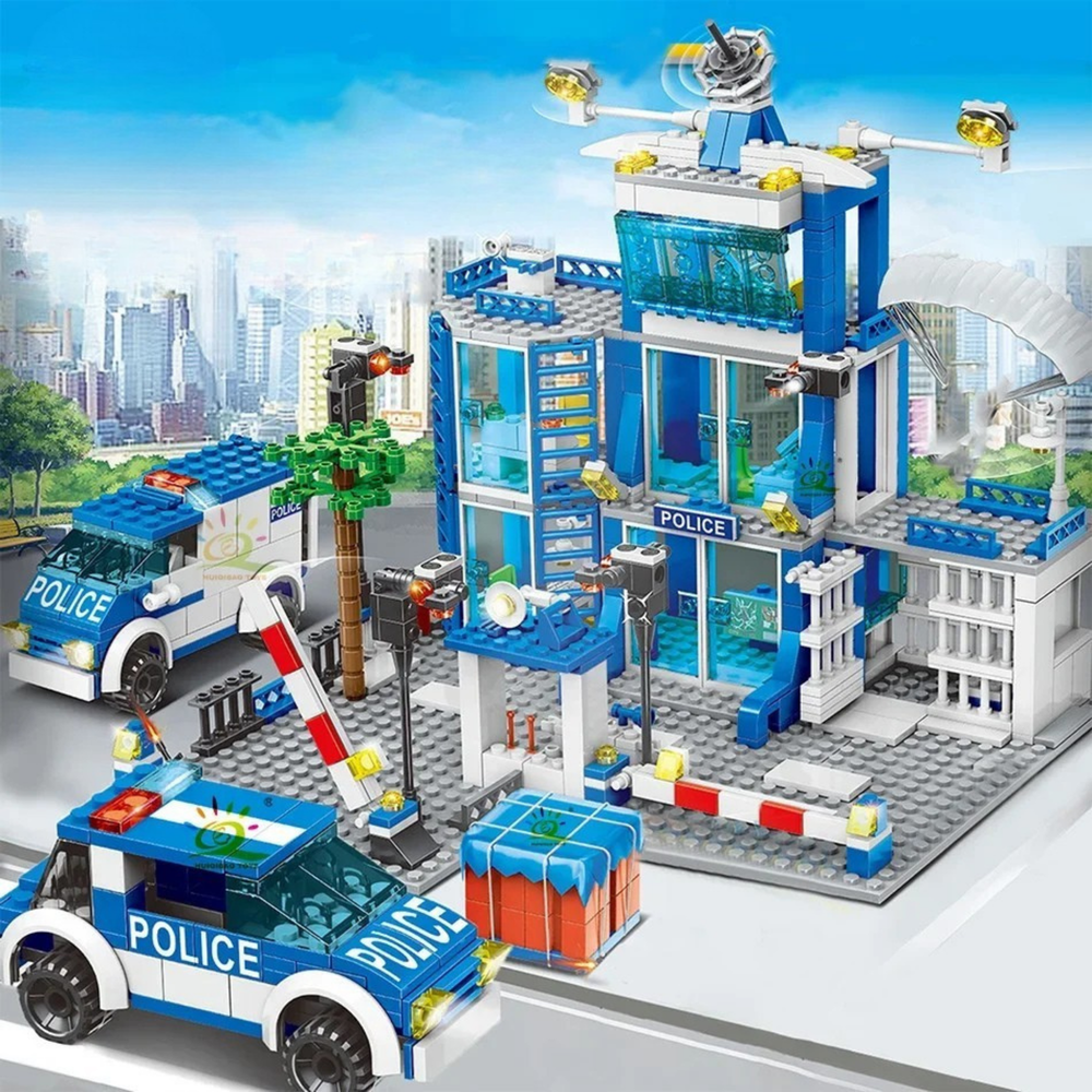 753PCS Stadt Polizei Station Bausteine Set – Spannung, Kreativität & Lernspaß in einem