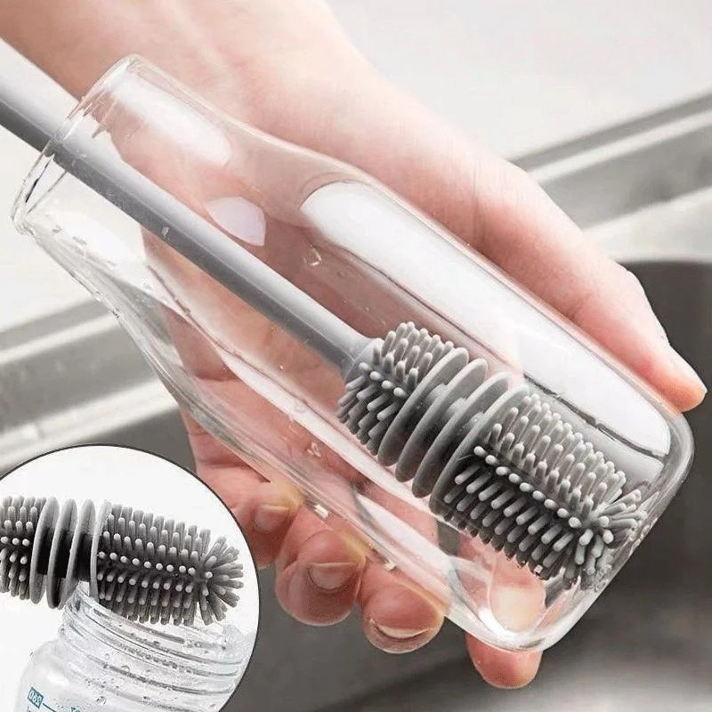 Silikon-Reinigungsbürste für Gläser und Flaschen – hygienisch, langlebig & effektiv