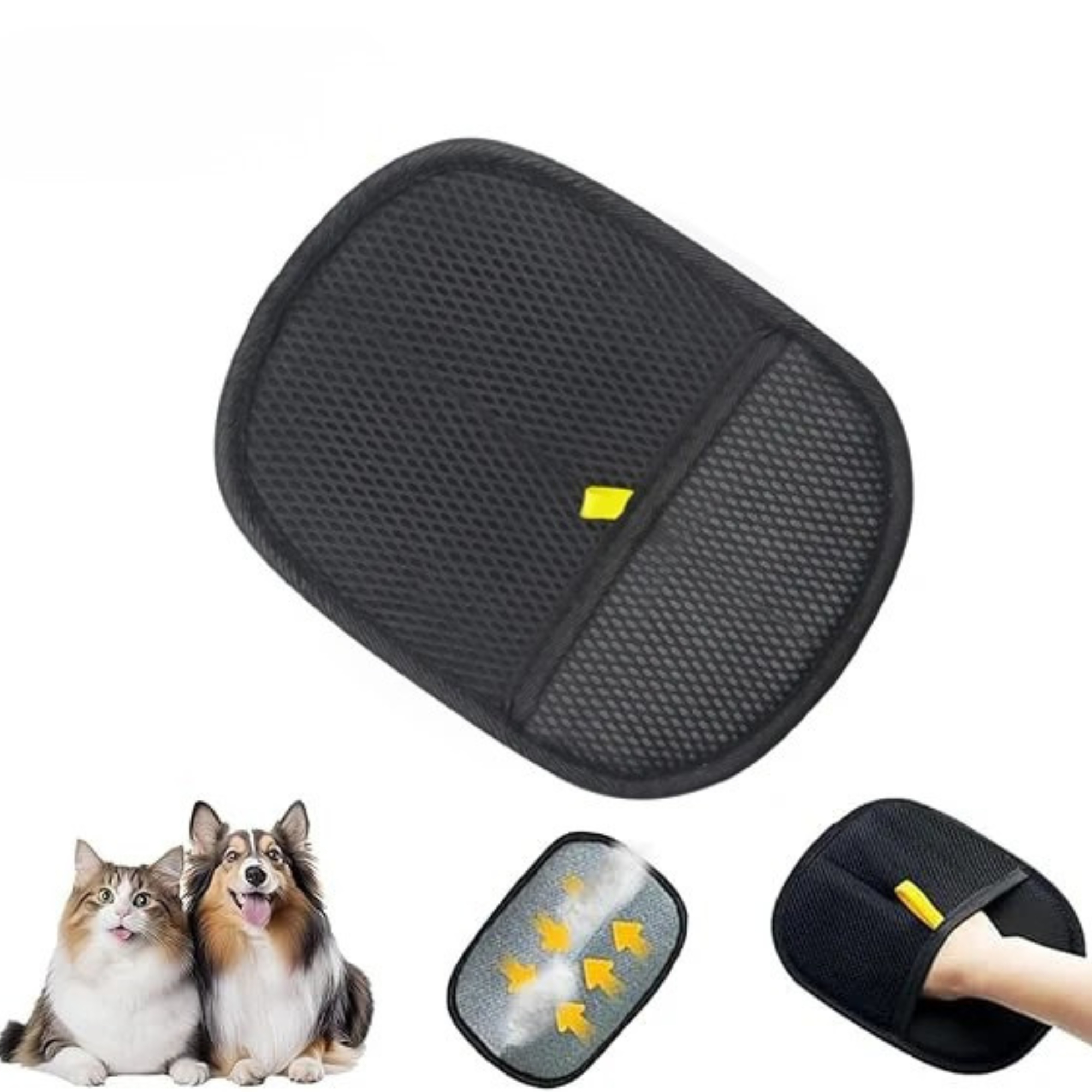 Wiederverwendbare Tierhaarentfernungs-Handschuhe – Statische Pflegehandschuhe für Hunde, Katzen & Möbel