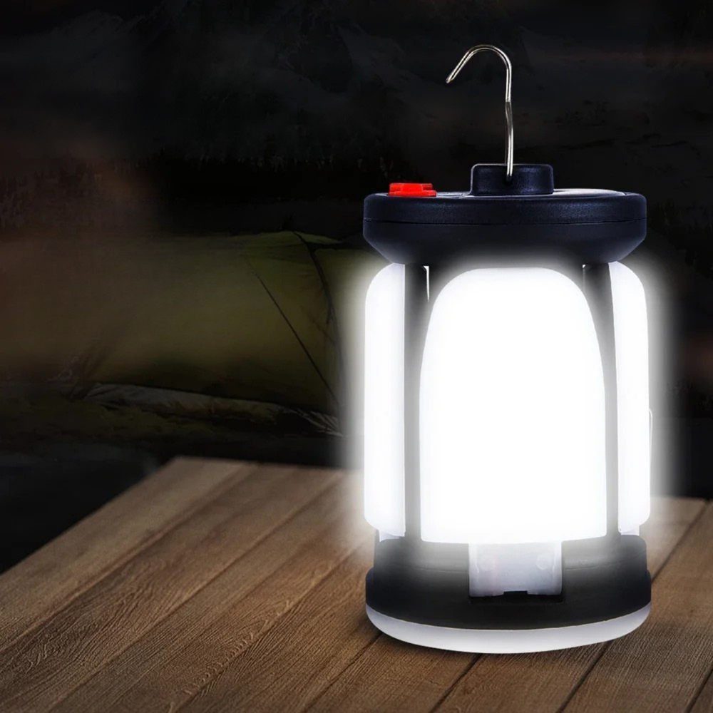 Wiederaufladbare LED-Campinglaterne mit klappbarem Flutlicht – Helles Licht für jedes Abenteuer
