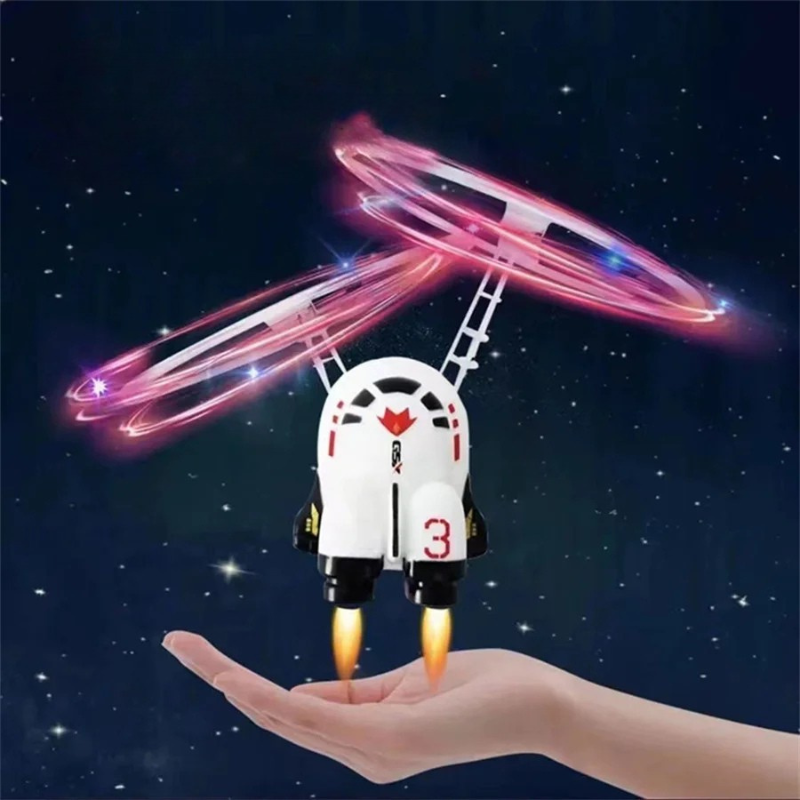 Mini Infrarot Induktions Fliegen Spielzeug – Astronaut Helikopter mit automatischem Flug für Kinder