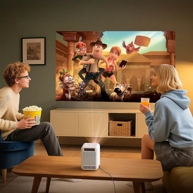 U4 Smart Mini Heimkino Projektor – 4K-Erlebnis im Taschenformat mit Android & WIFI