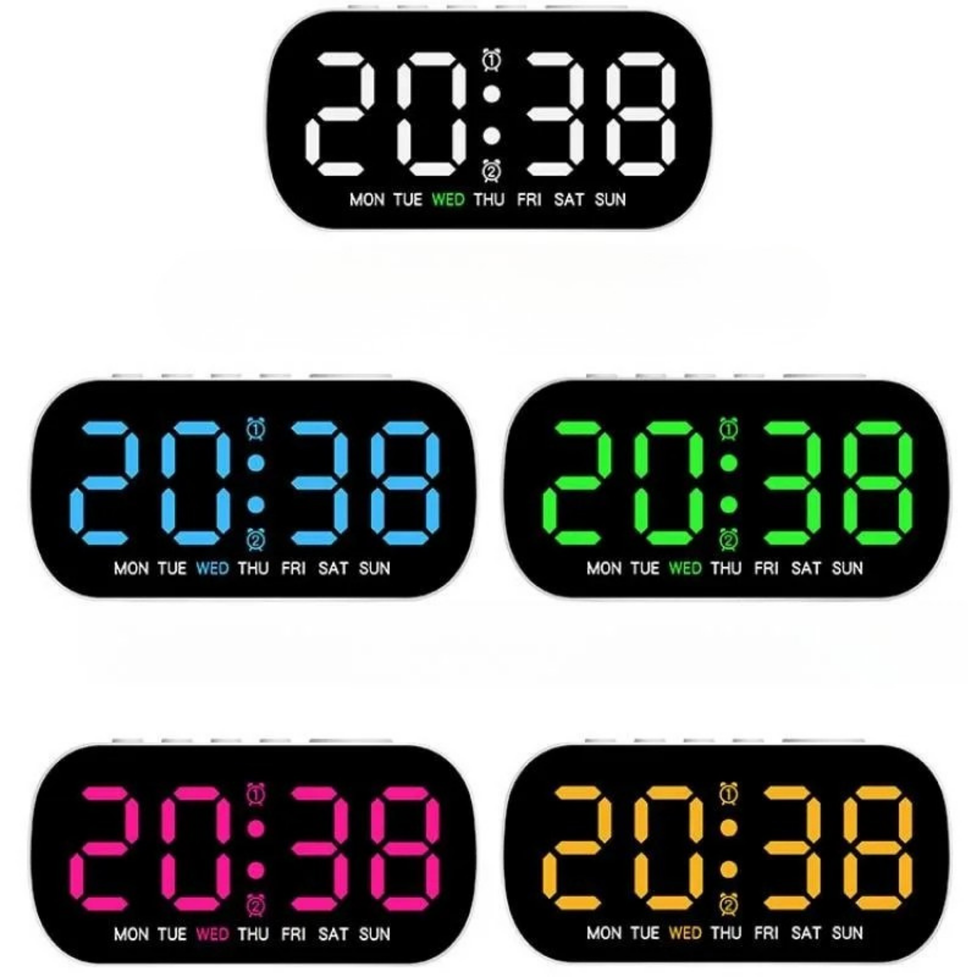 Digitaler Wecker mit Dual-Alarm & Nachtmodus – LED-Uhr für stressfreie Morgen
