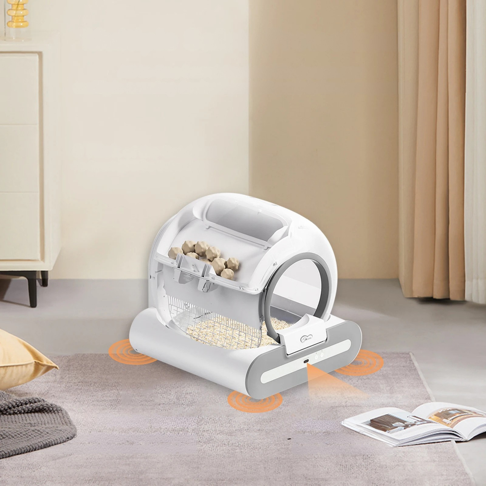 Automatische Katzentoilette – Selbstreinigend, Intelligente App-Steuerung & Hygienisches Design für Mehrkatzenhaushalte