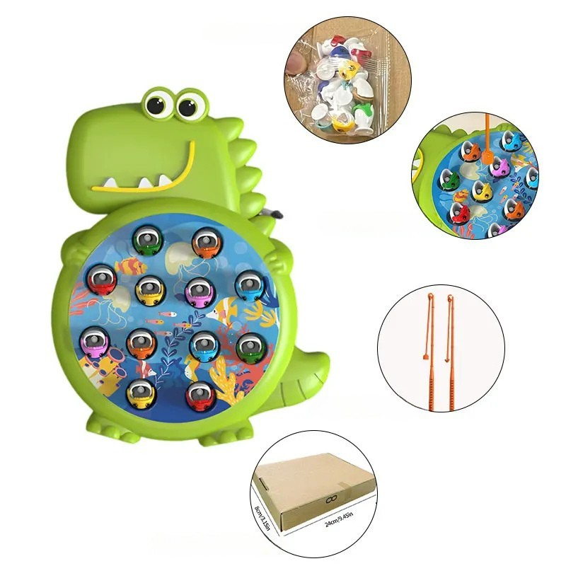 Magnetisches Angelspiel für Kinder – Montessori Lernspielzeug mit Angelrute | Pädagogisches Geschenk ab 3 Jahren